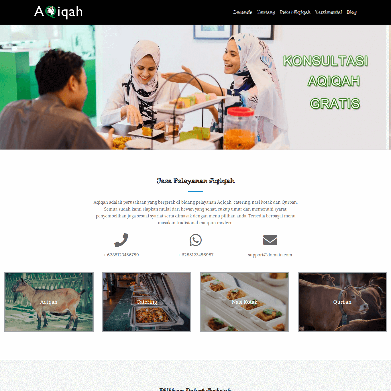 Jasa buat website Jasa Aqiqah